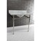 Fauceture VPB2818336 Dreyfuss Stainless Steel Console Sink Leg, Polished Nickel VPB2818336 - alternate 6